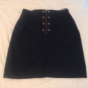 Navy Prada skirt